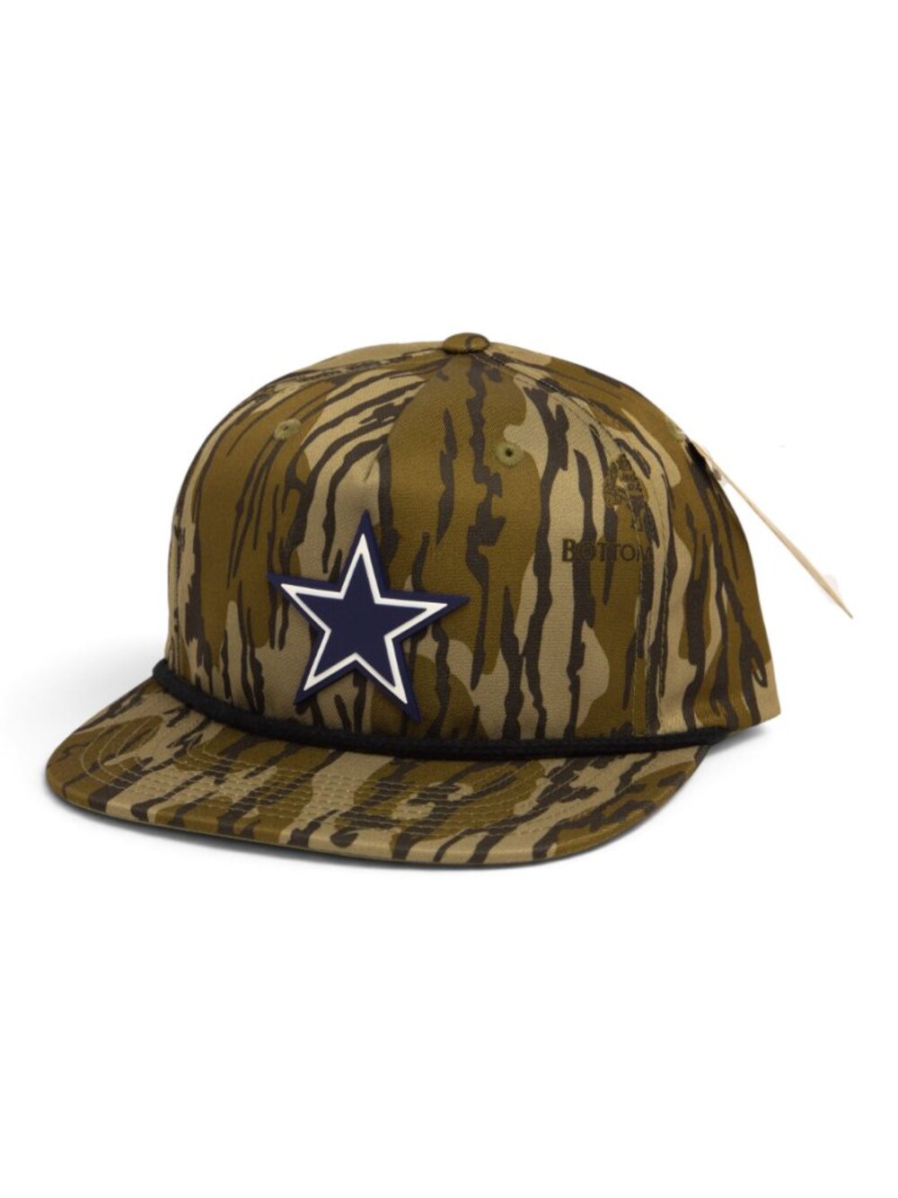 Dallas Cowboys 3D Umpqua Rope Hat- Mossy Oak Bottomland/ Black